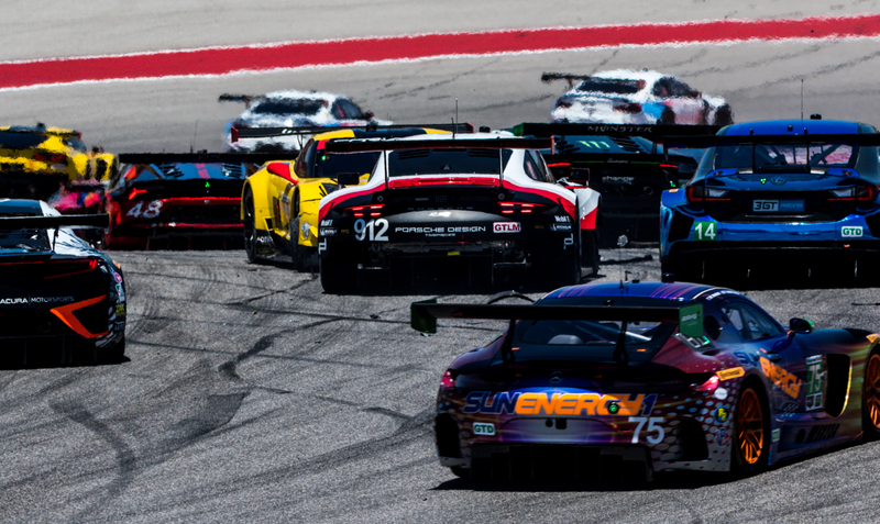 The big pileup at the exit of turn 1, on the first lap. Ouch.